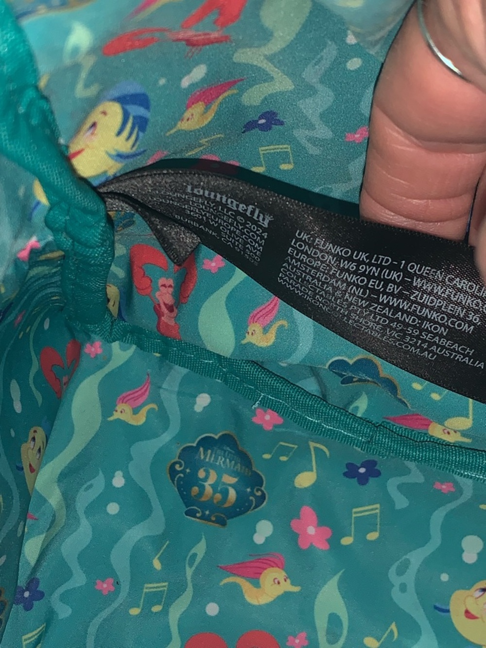 The Little Mermaid Loungefly Backpack - Picture 4 of 6